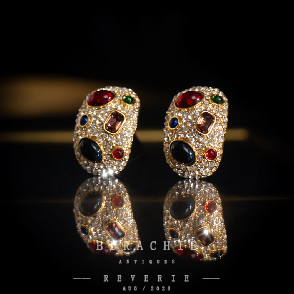 铜合金仿水晶耳饰 【1386】法|珍藏太美了耳饰 多宝