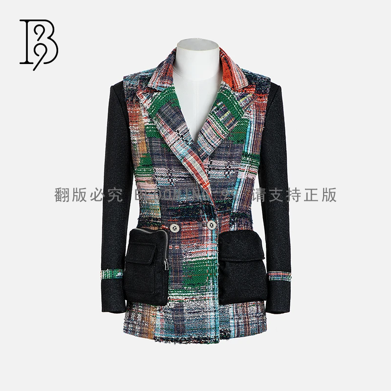【B99官方旗舰店】女装女士时尚花色外套WFSCA23048-A