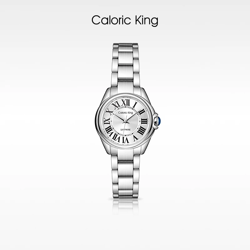 凯卡思Caloric King经典时尚风格钢带款进口机芯女士腕表