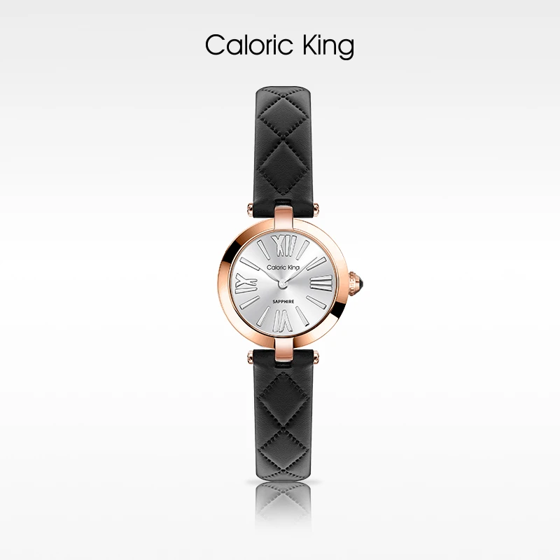 凯卡思Caloric King致简系列经典时尚简约太阳纹表盘瑞士机芯手表
