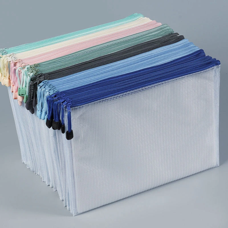 加厚A4透明文件袋拉链袋学生课本试卷收纳袋防水产检资料袋文件夹