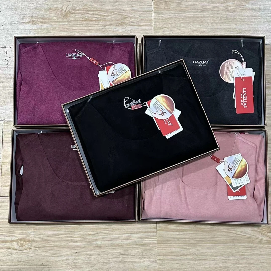 7340女双面绒随心裁保暖内衣套装