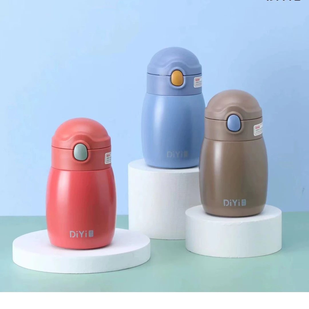 BW702保温杯卡通可儿童吸管水杯女生