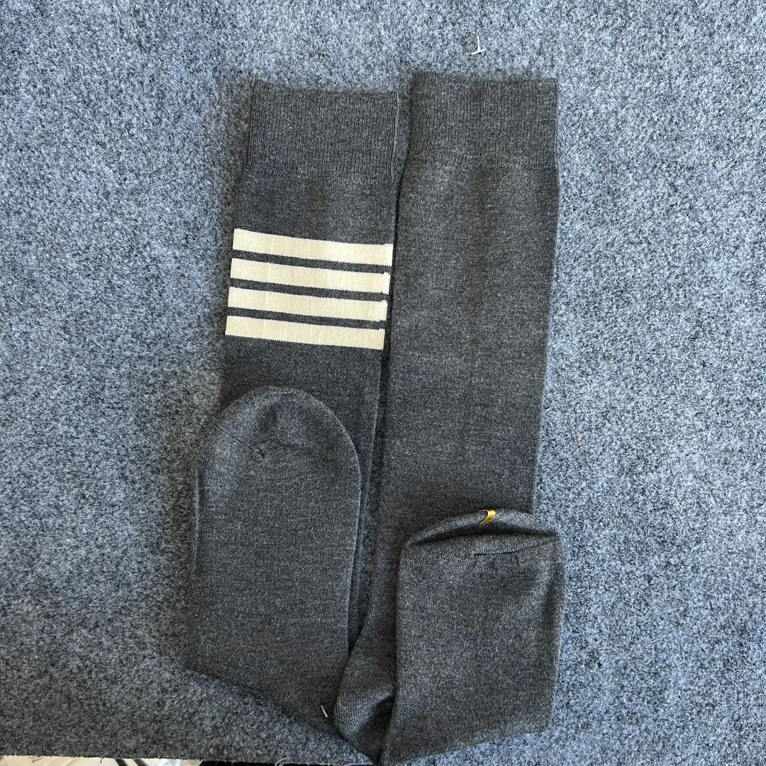 ME3856遇见长筒袜子羊毛四杠小腿袜