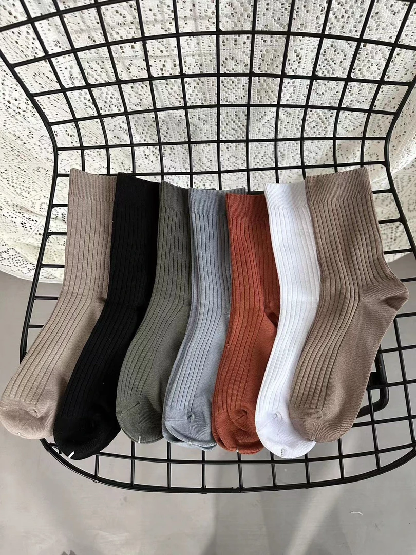 151纯色商务休闲男袜吸汗透气棉袜