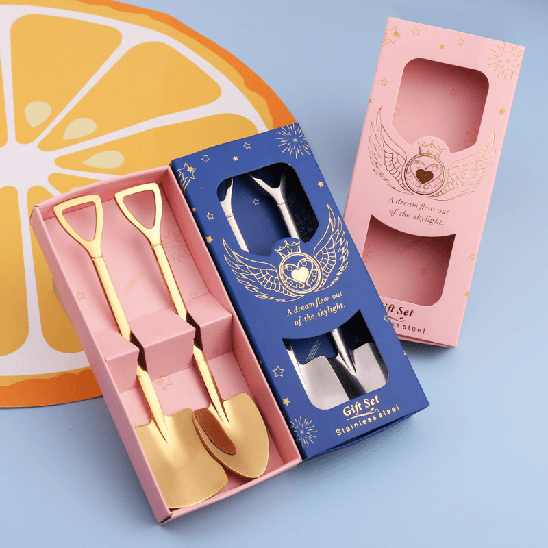 V不锈钢铁楸勺西瓜铲勺 甜品雪糕勺工兵铁楸平尖勺 西餐餐具汤匙