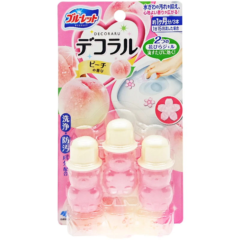 小林制药日本进口洁厕灵凝胶花瓣马桶印花去异味清洁剂芳香剂