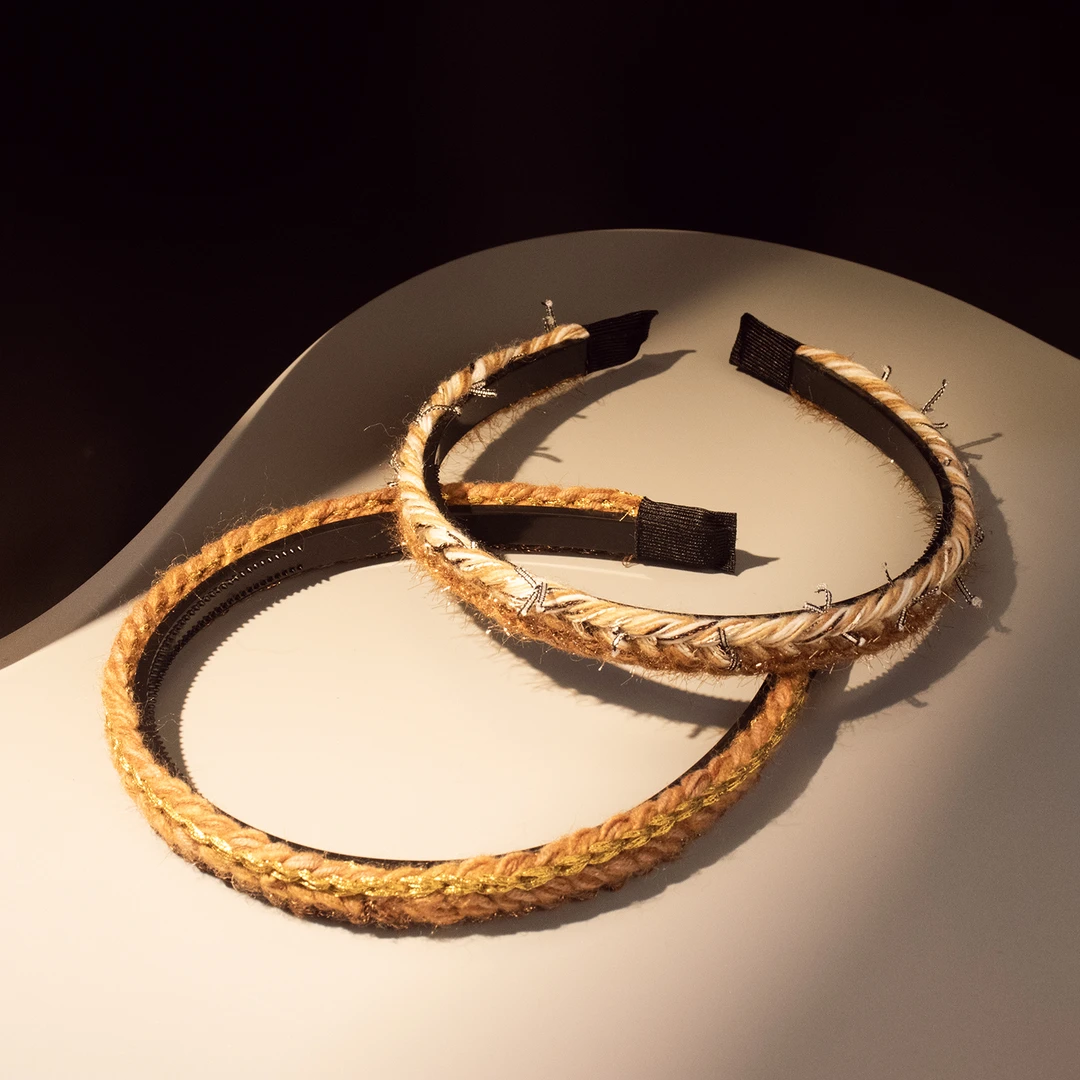 【W&M】麦穗一体编织发箍头箍#0225