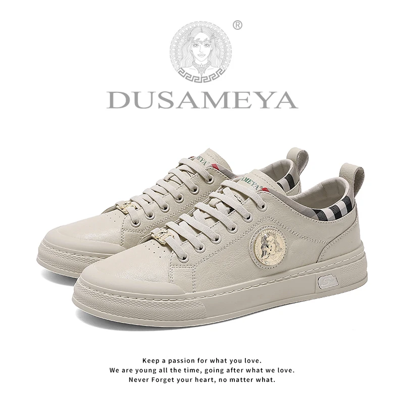 DUSAMEYA/杜莎米娅秋季新款舒适情侣百搭休闲时尚男士运动鞋D6691