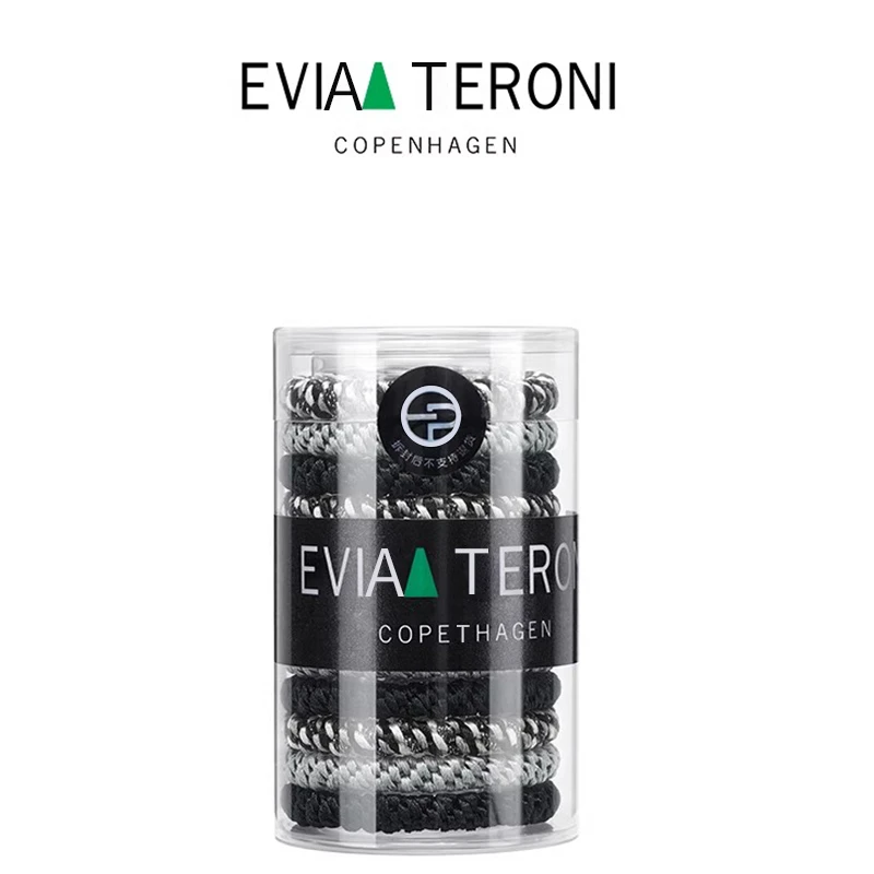 新款高弹力皮筋发绳头饰高马尾黑色女发圈高端时尚百搭发饰