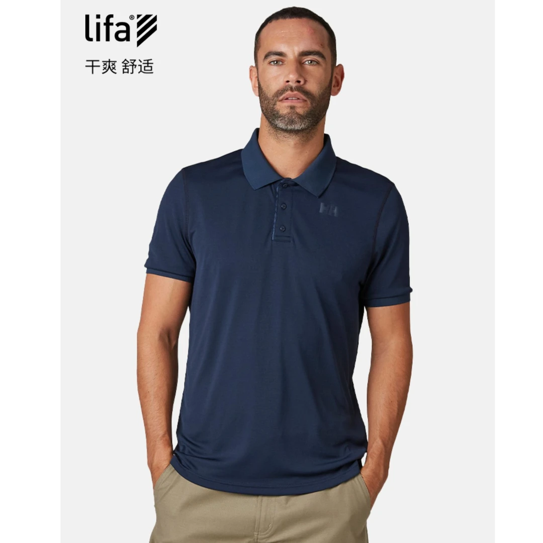 【尤莱特】HELLY HANSEN/HH男士UPF50+防晒短袖T恤POLO衫HN2MFPS17M