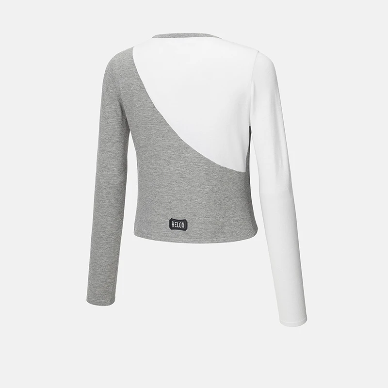 HELLY HANSEN/HH女士长袖T恤春秋薄款户外针织拼色内搭HC2MHTL62W