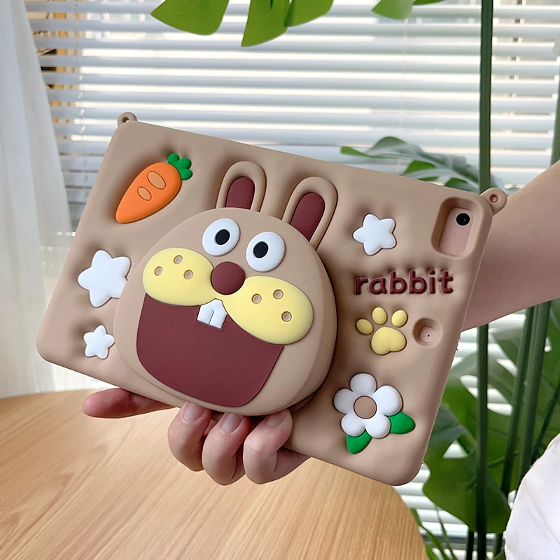 卡通iPad Air4保护套mini6平板壳pro11硅胶iPad10第十代9适用苹果