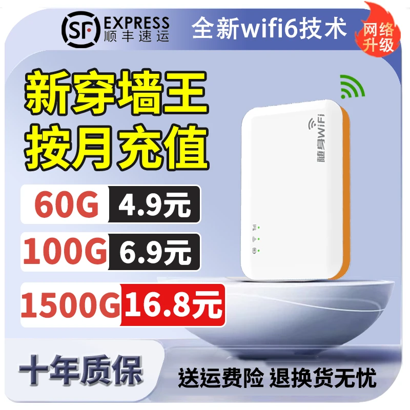 2024随身wifi三网通双频移动无线网卡穿墙便携式宿舍户外宽带神器