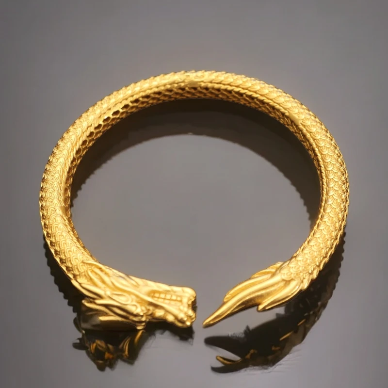 合金手镯 时尚精品 开口龙手镯