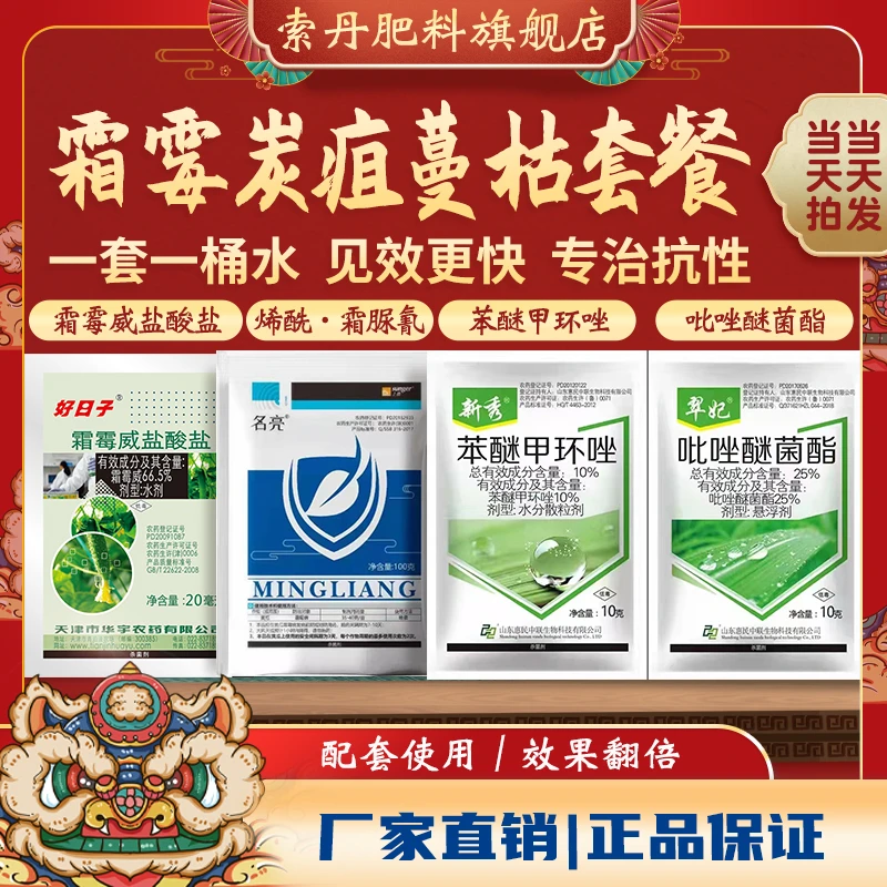 索丹霜霉炭疽蔓枯叶斑专用药草莓黄瓜茄子西红柿果树花卉杀菌剂
