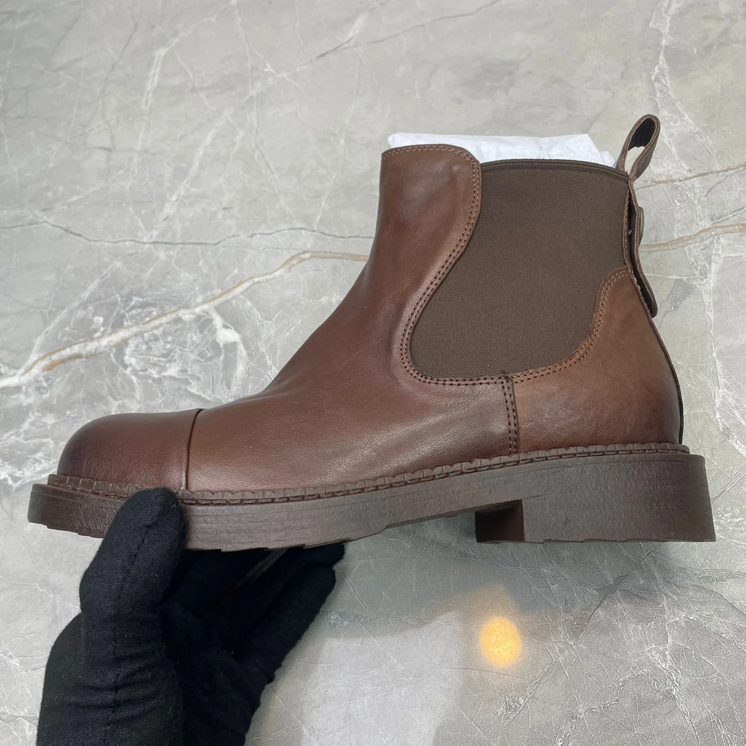 f（孤品）35/36/38码粗跟女靴(牛皮)23429-06