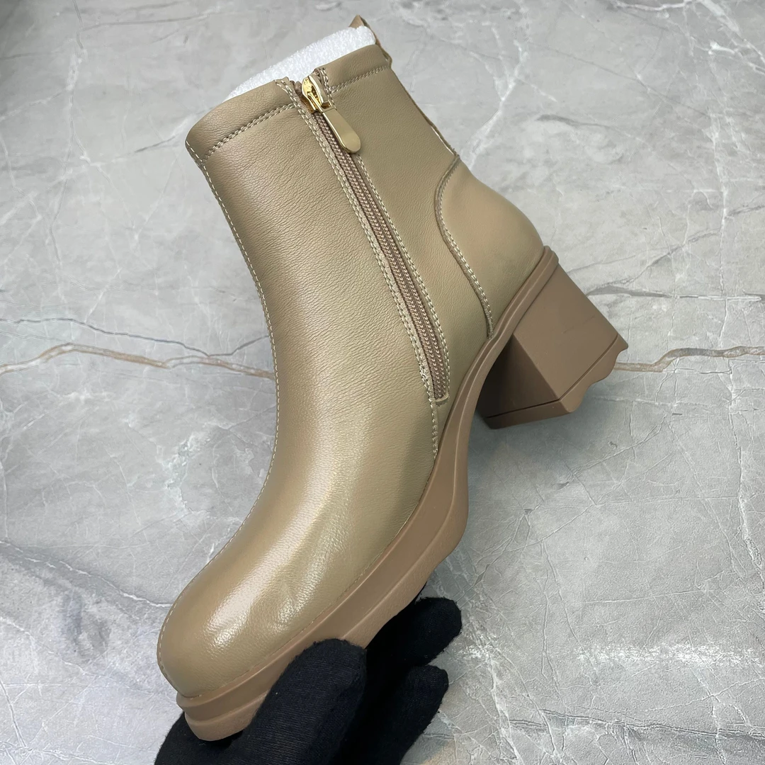 e(孤品)34/40码粗跟女靴(牛皮)06008