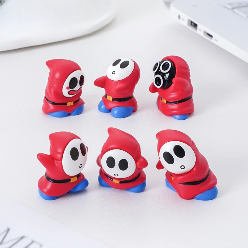 【马里奥害羞小子】公仔 diy装饰品盲袋配件桌面汽车载小摆件