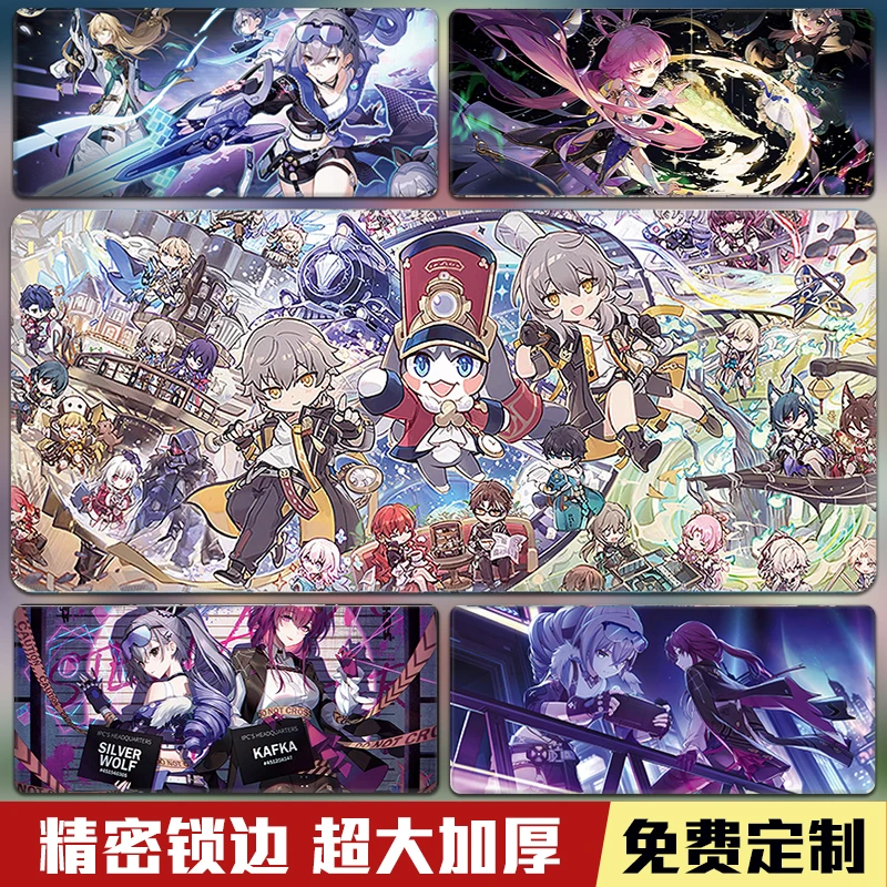 星穹铁道鼠标垫超大号崩坏符玄卡芙卡镜流周边电脑桌垫二次元定制