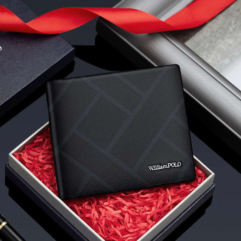 英皇保罗男士钱包真皮高档短款钱夹2025新款皮夹时尚商务男款钱包