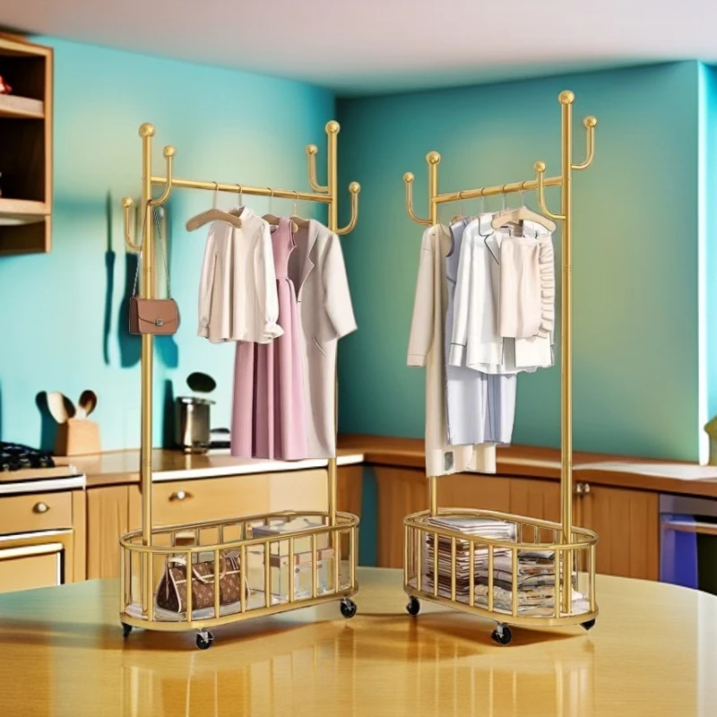 网红晾衣架落地衣帽架挂衣架家用阳台置地衣架子衣服被子晾晒架子