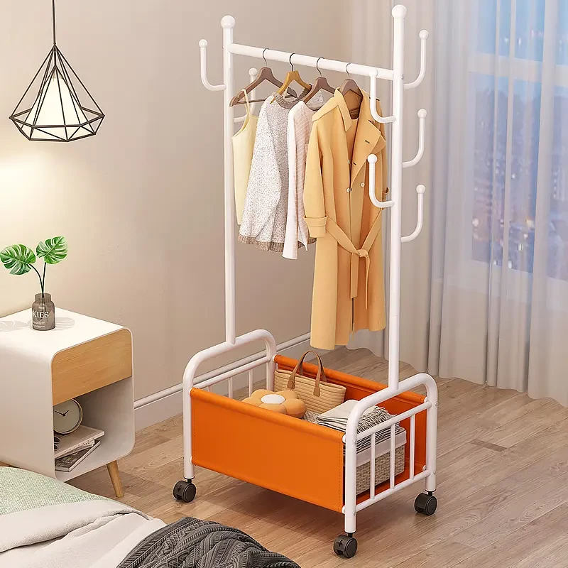 衣架落地卧室挂衣架家用室内移动轻奢晾衣架多功能收纳置物衣帽架