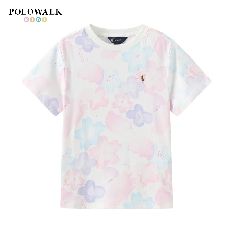 POLOWALK童装新品夏季短袖圆领T恤BVTW425F0321