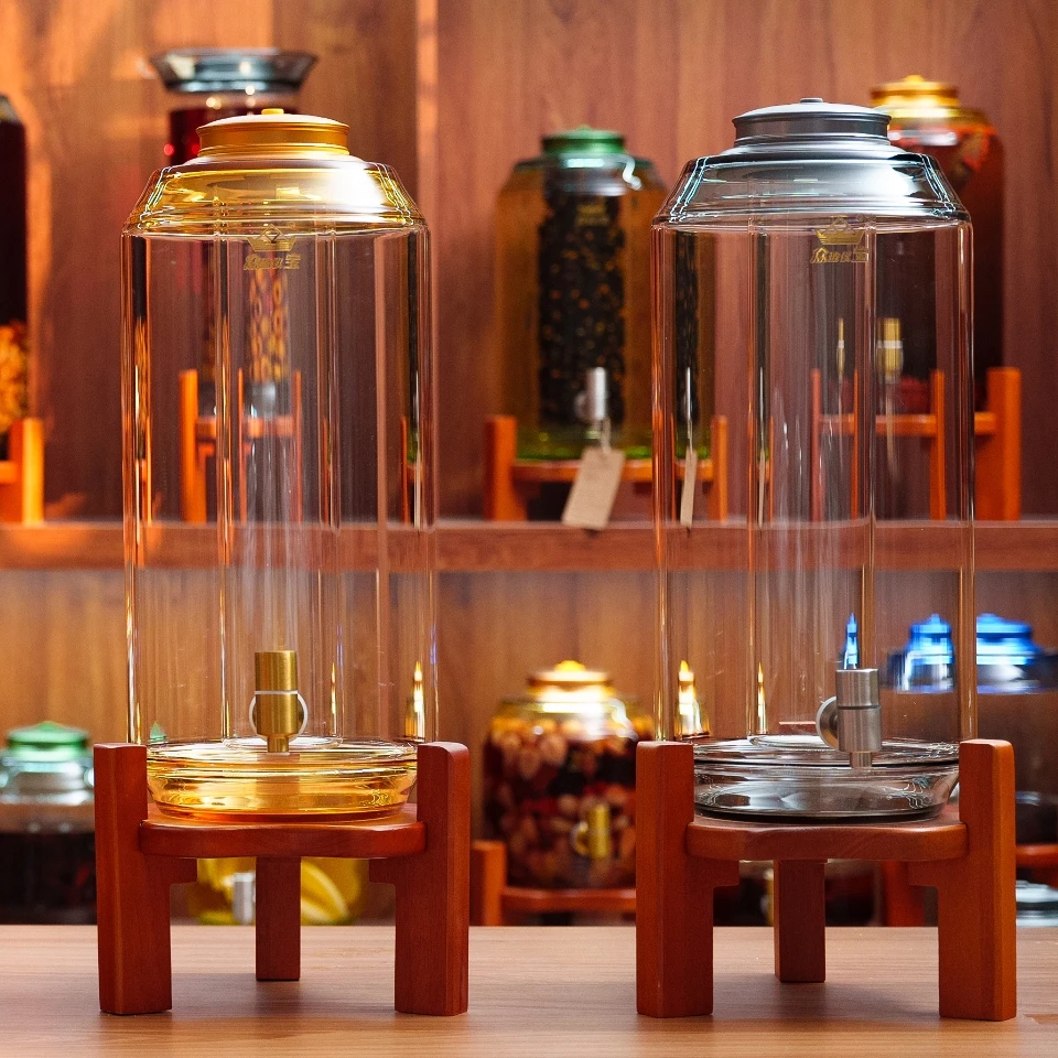 【小斌哥推荐】众玻仪宝高硼硅玻璃水晶泡酒罐9-80斤高档透明泡酒罐