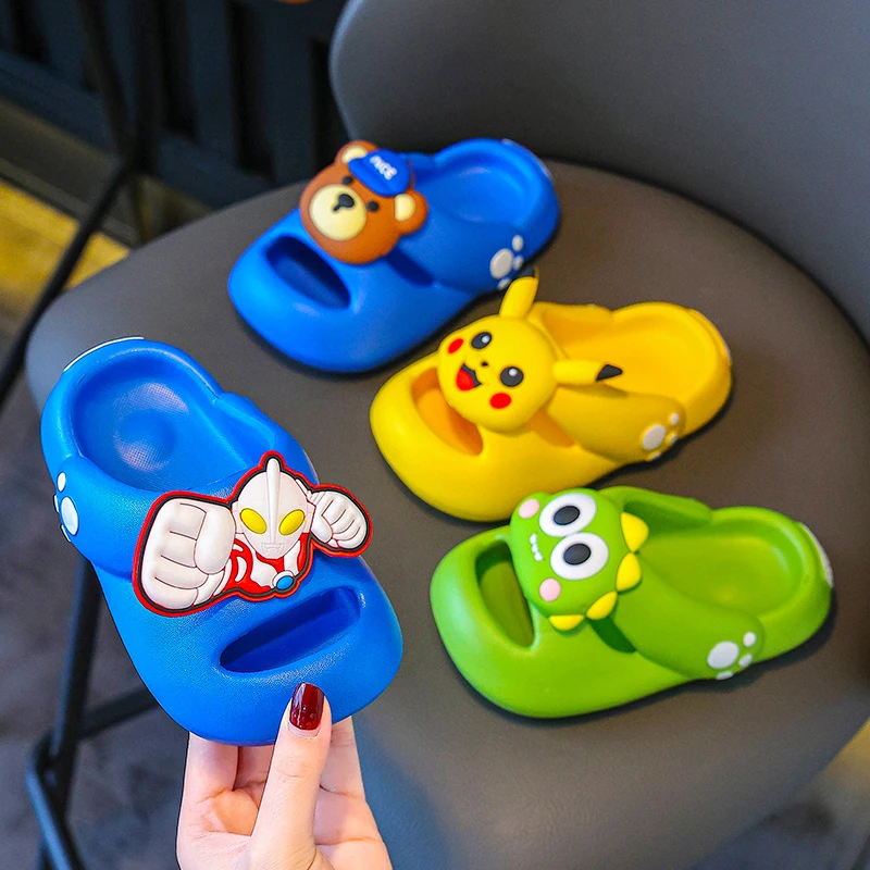 儿童卡通拖鞋男童夏季新款男孩防滑软底宝宝中小童女孩凉拖鞋