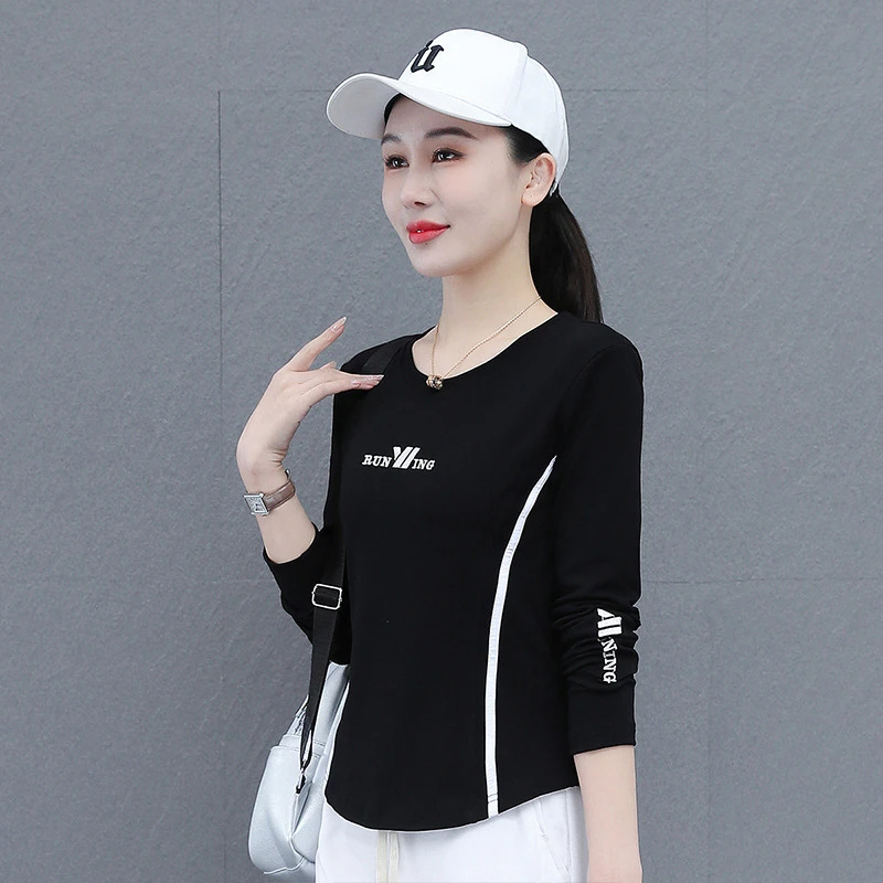 短款秋季长袖百搭显瘦舞蹈时尚运动衣服新款上衣单件跳舞衣服女士