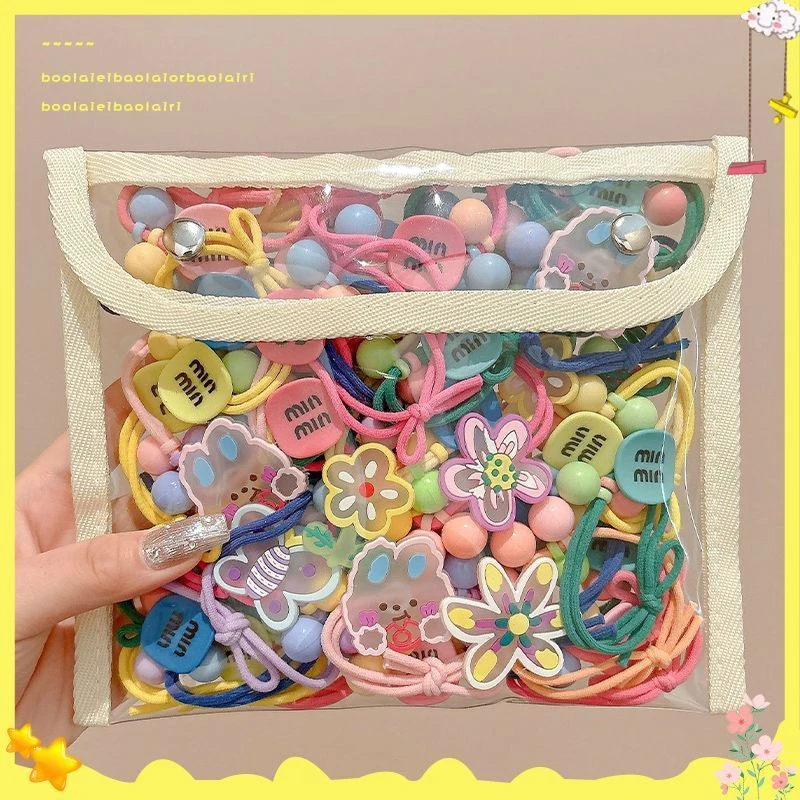 高弹力发圈女扎头发皮筋女童宝宝丸子头发饰头绳女款扎头发头绳