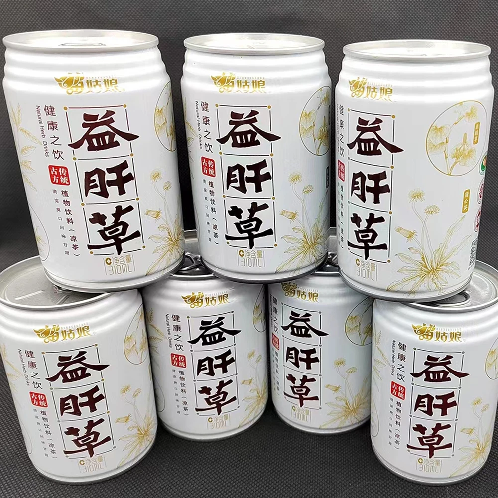 苗姑娘益肝草植物饮料益肝草凉茶310ml/罐0糖0脂0卡网红饮品