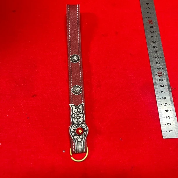 2024新款藏族女装腰饰吊牌挂件纯手工白铜镀银腰部配饰品不掉色