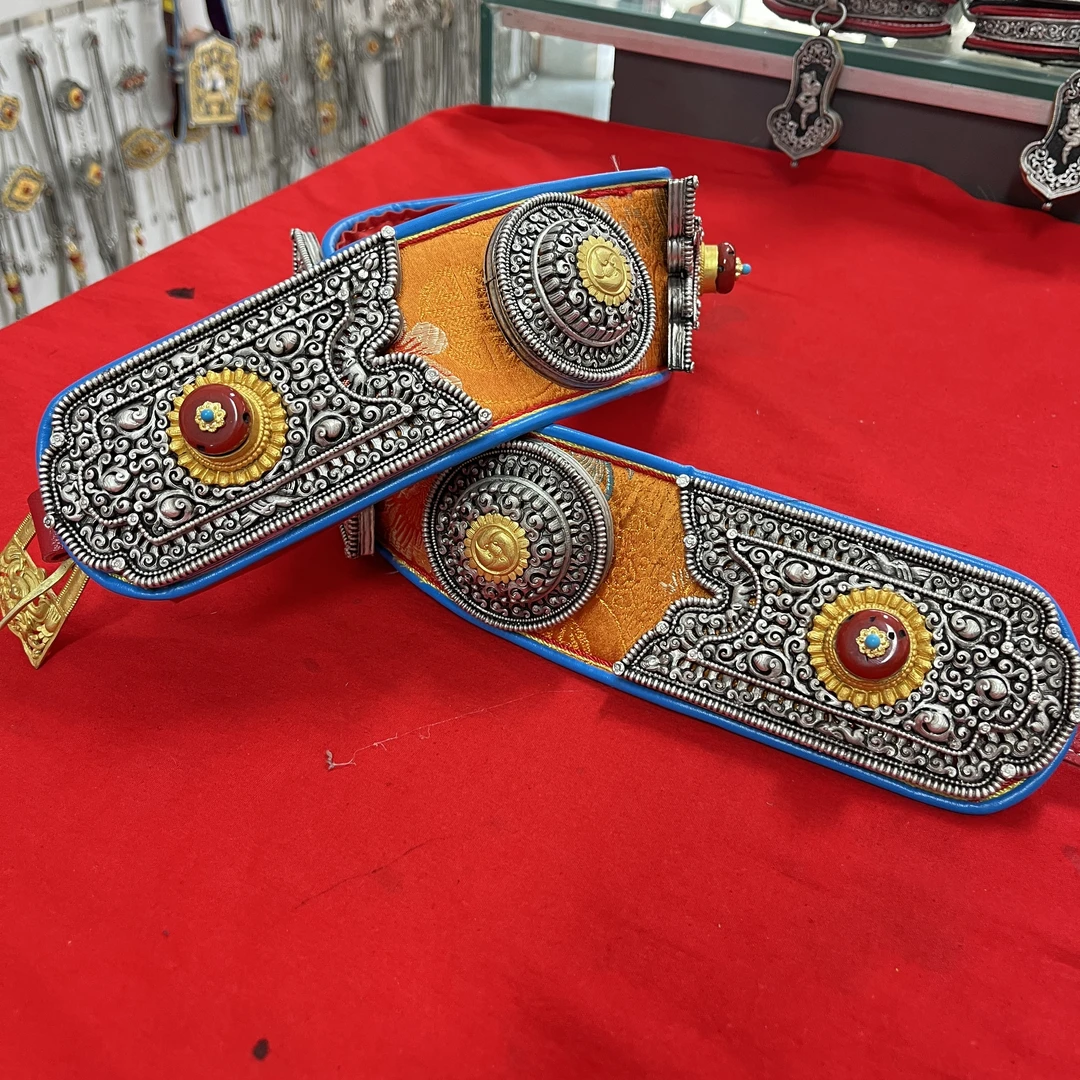 2024新款白铜镀银材质工艺纯手工新款腰带皮带藏族舞蹈佩戴