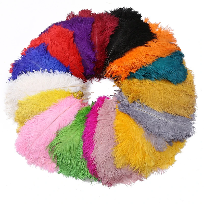 鸵鸟毛现货手工优选白色室内灯饰舞台装饰服装辅料羽毛工厂直发