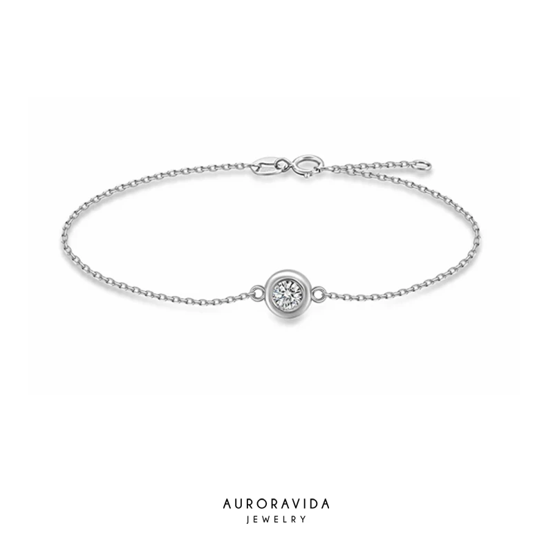 AURORAVIDA【泡泡】培育裸石18k金培石手链