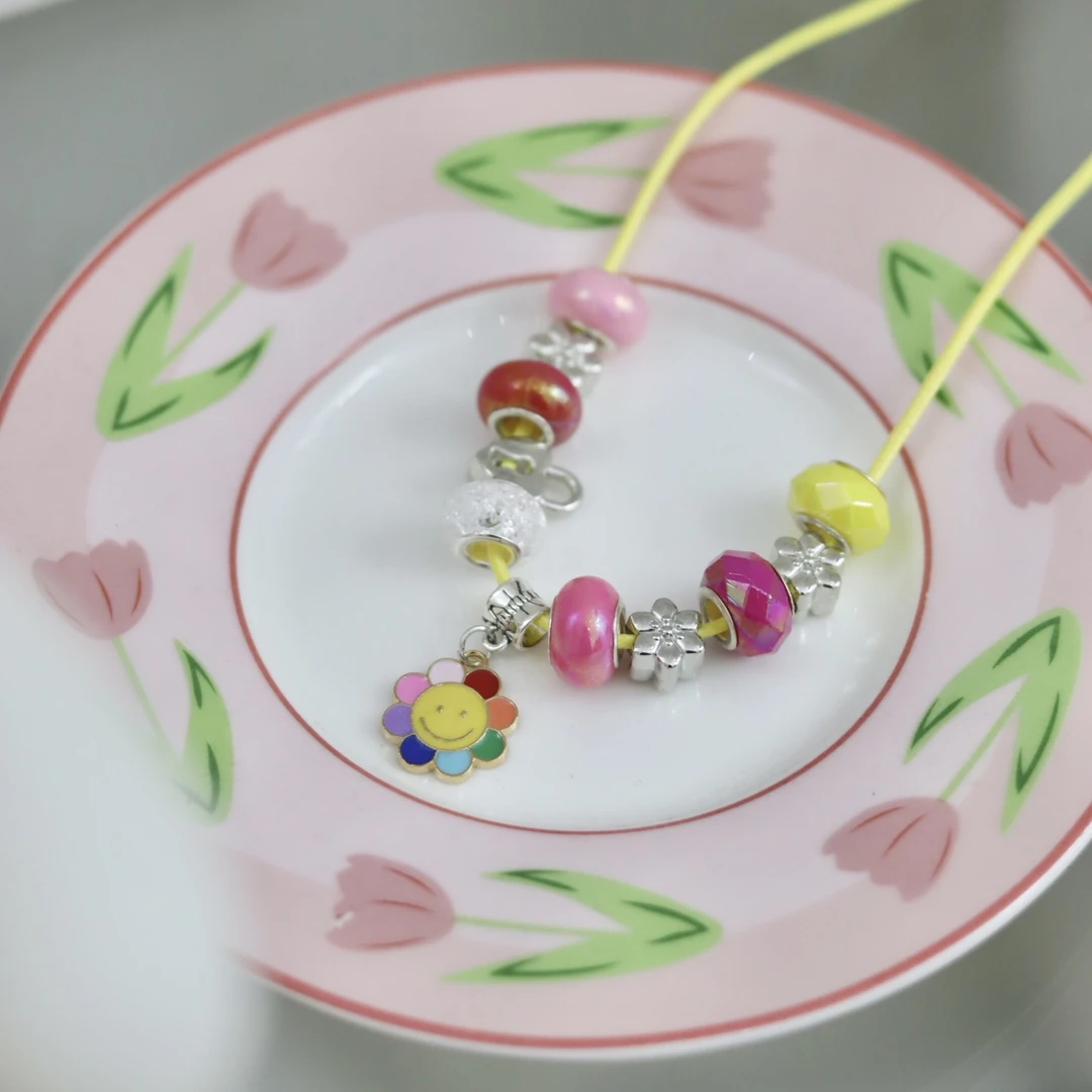 串珠手链diy儿童玩具材料女孩子的生日礼物穿珠子礼盒女童女生包