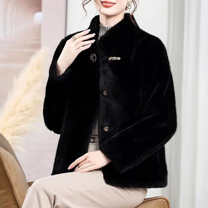 人造皮草 女士高品质外套607