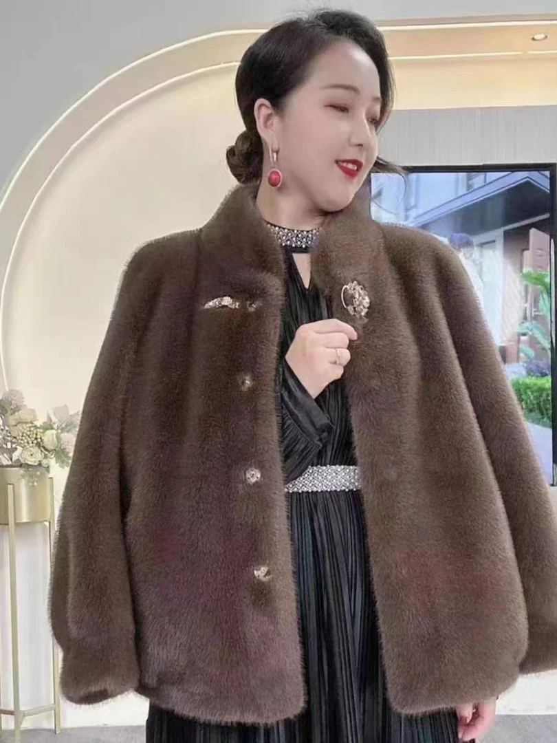 人造皮草 女士高品质外套607