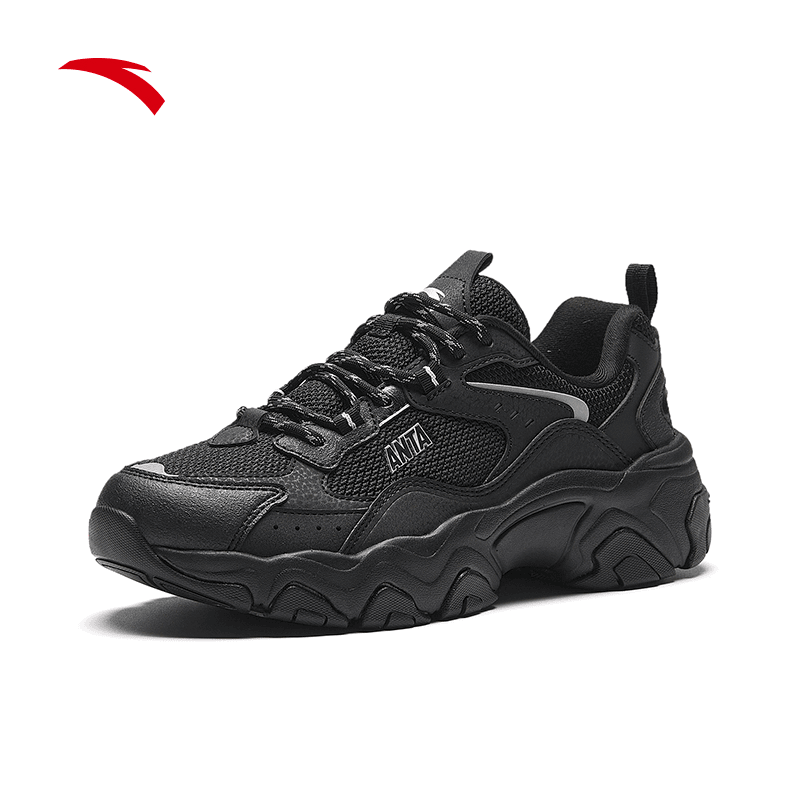 安踏陨石秋冬运动潮流复古老爹鞋男女厚底增高时尚休闲122348851