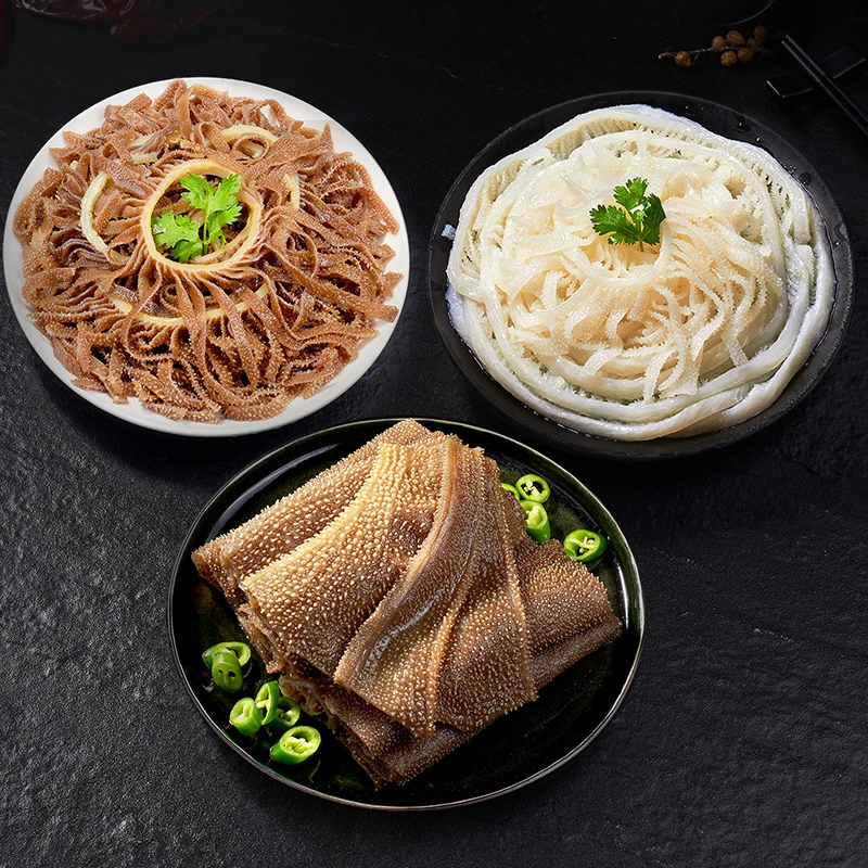 【大圆专属】火锅必备黑白千层毛肚赠鸭肠1包500g(70%固化物)