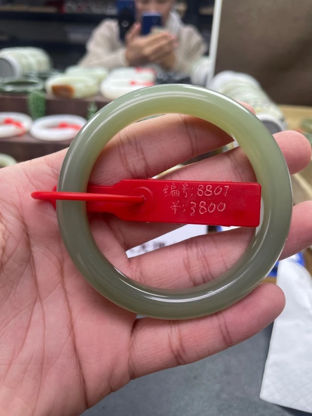 和田玉青海料8807