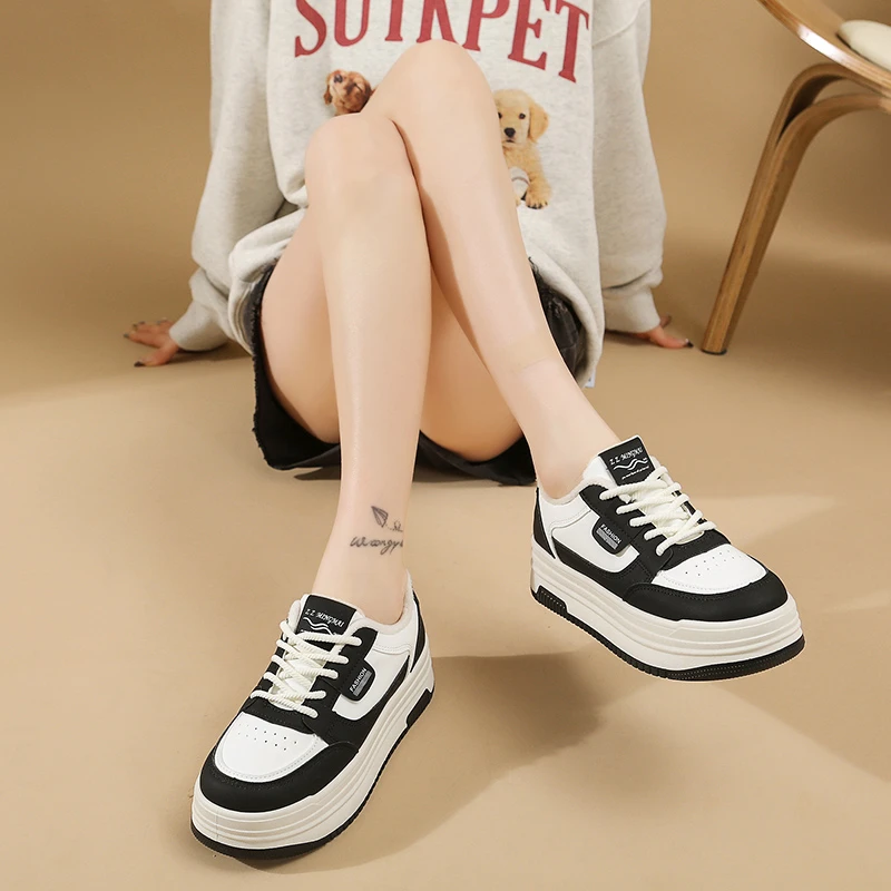 天花板品质加绒保暖女鞋时尚运动休闲板鞋棉鞋厚底真皮小白鞋百搭