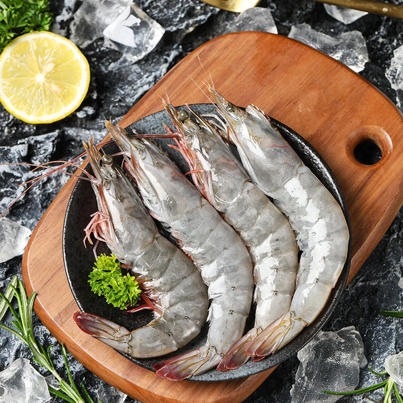 厄瓜多尔南美白虾3040规格 盐冻大虾1.65KG/盒