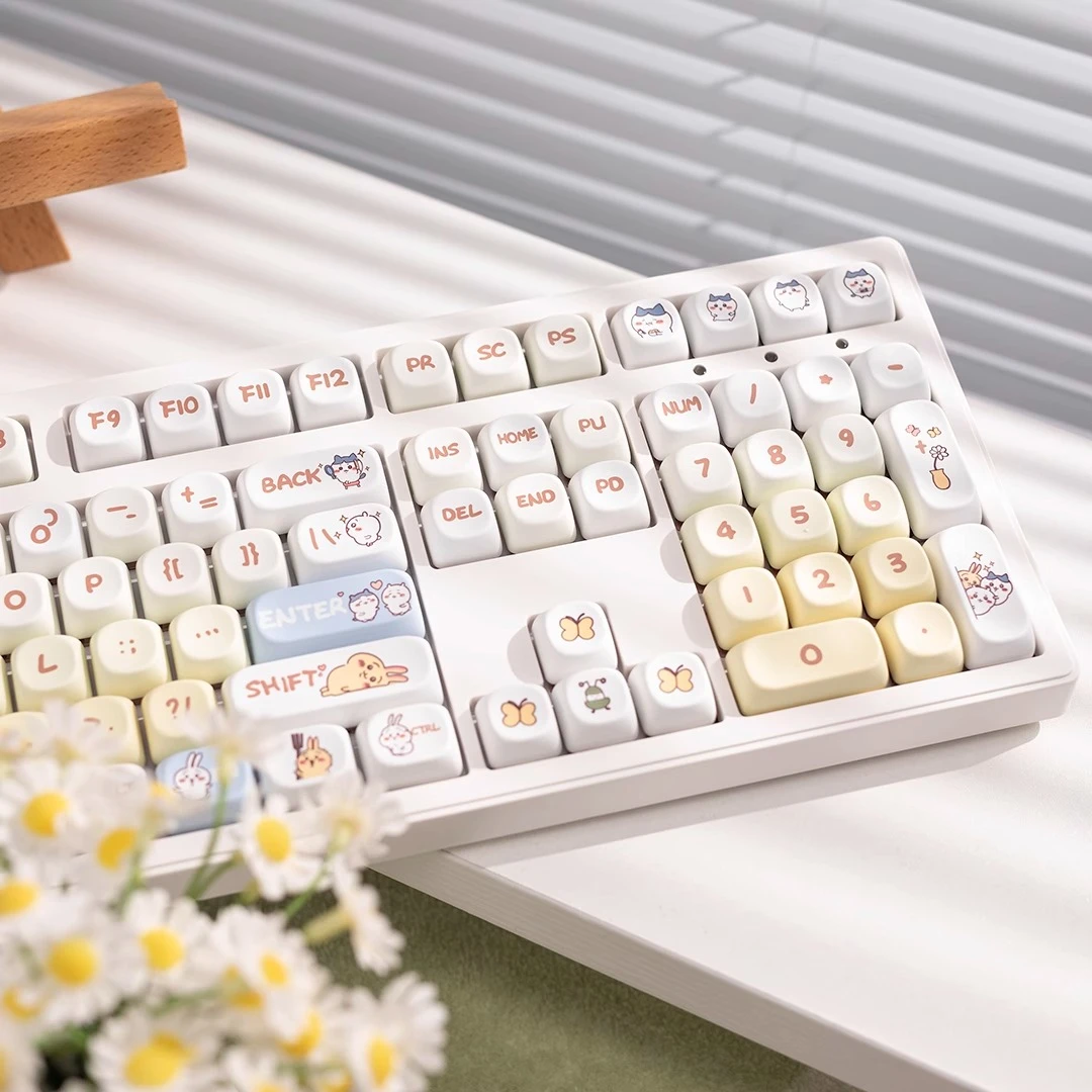 前行者MT108键青轴复古机械键盘三模无线蓝牙办公游戏电竞可爱