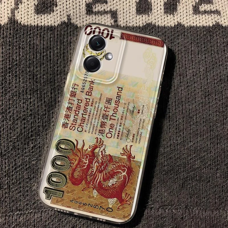 小米红米note12新款网红龙港风潮男士透明手机壳全包软硅胶复古创
