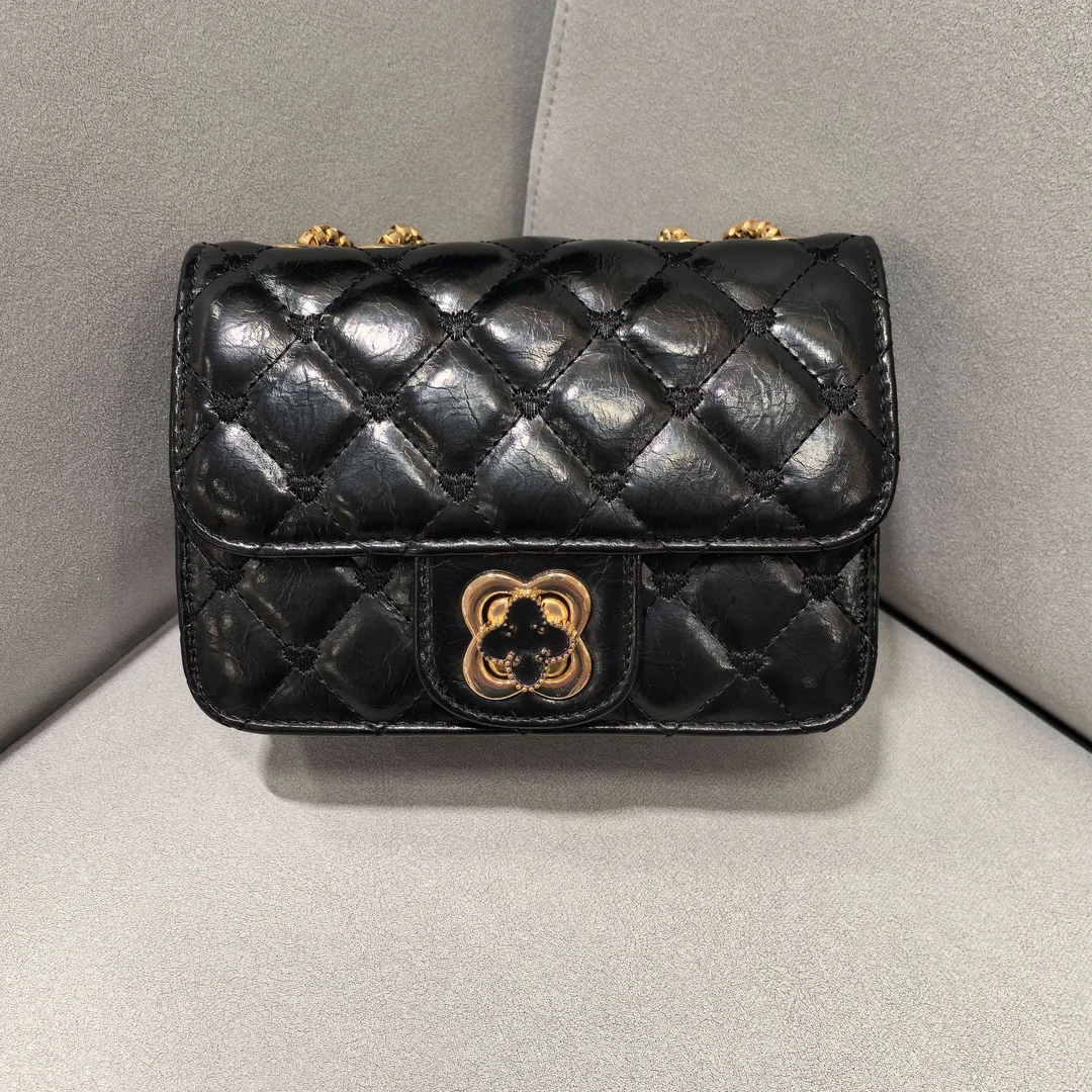 2024年经典时尚百搭单肩包黑色1266