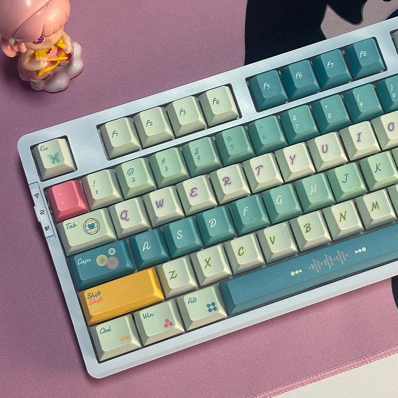 原厂高度迷幻泡泡主题键帽PBT材质五面热升华蓝牙机械键盘键帽