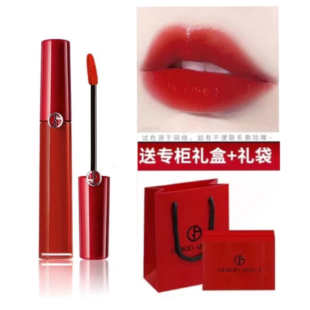 【达人专属】阿玛尼红管丝绒唇釉405#显白烂番茄  6.5ml礼盒装